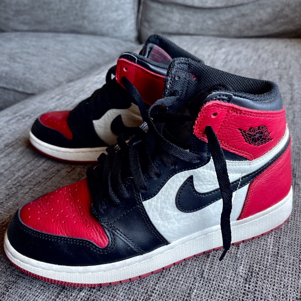 Jordan high top retro bred toe - great condition